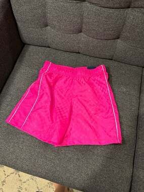 DSG Boy's Woven Soccer Shorts, Pink, Size Large (14-16)